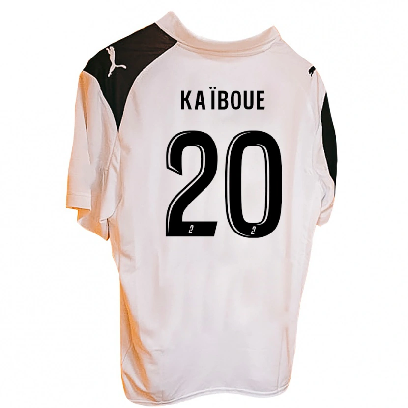 Danxen Homme Maillot Kylian Kaïboue #20 Noir Blanc Tenues Domicile 2025/26 T-Shirt