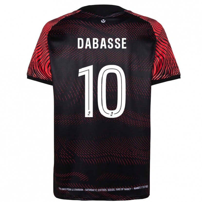 Danxen Homme Maillot Adrian Dabasse #10 Blanc Rouge Tenues Domicile 2025/26 T-Shirt