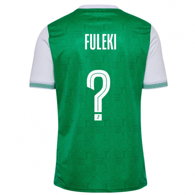 Danxen Homme Maillot Samuel Fuleki #0 Vert Blanc Tenues Domicile 2025/26 T-Shirt