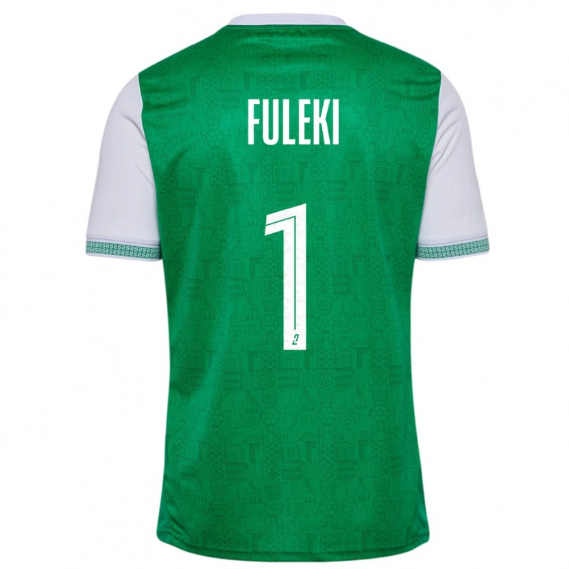 Danxen Homme Maillot Rafael Fuleki #1 Vert Blanc Tenues Domicile 2025/26 T-Shirt