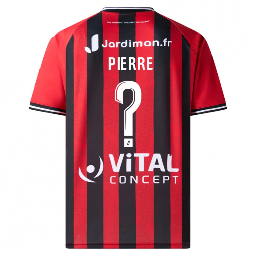 Danxen Homme Maillot Henri-Mathieu Pierre #0 Rouge Noir Tenues Domicile 2025/26 T-Shirt