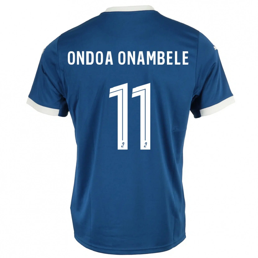 Danxen Homme Maillot Fred Ondoa Onambele #11 Bleu Blanc Tenues Domicile 2025/26 T-Shirt
