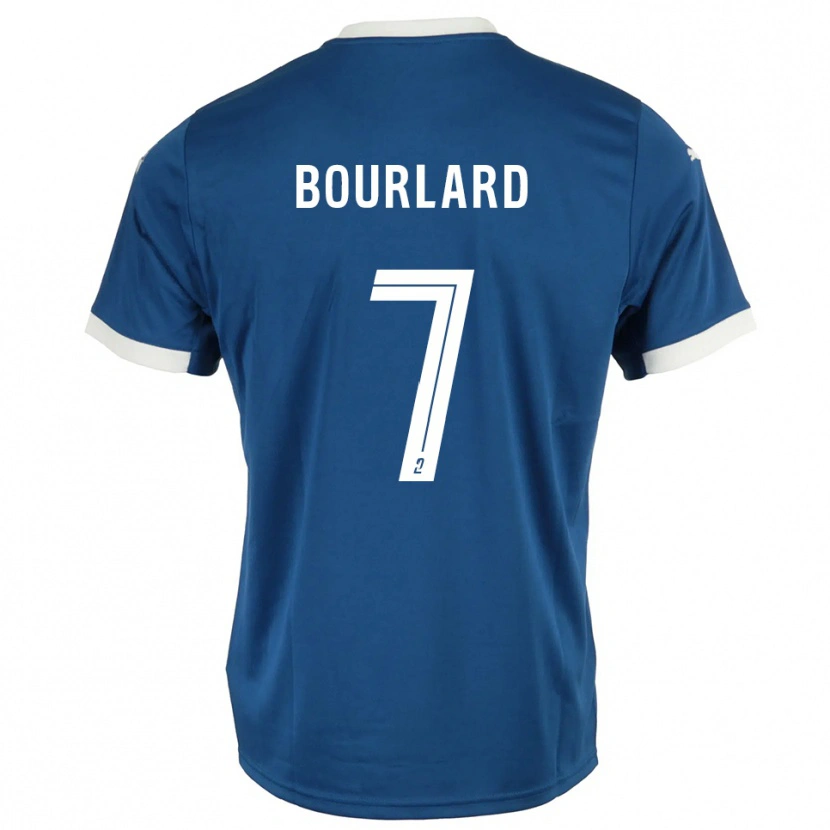 Danxen Homme Maillot Liam Bourlard #7 Bleu Blanc Tenues Domicile 2025/26 T-Shirt