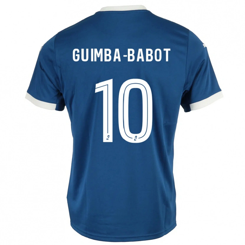 Danxen Homme Maillot Khays Guimba-Babot #10 Bleu Blanc Tenues Domicile 2025/26 T-Shirt
