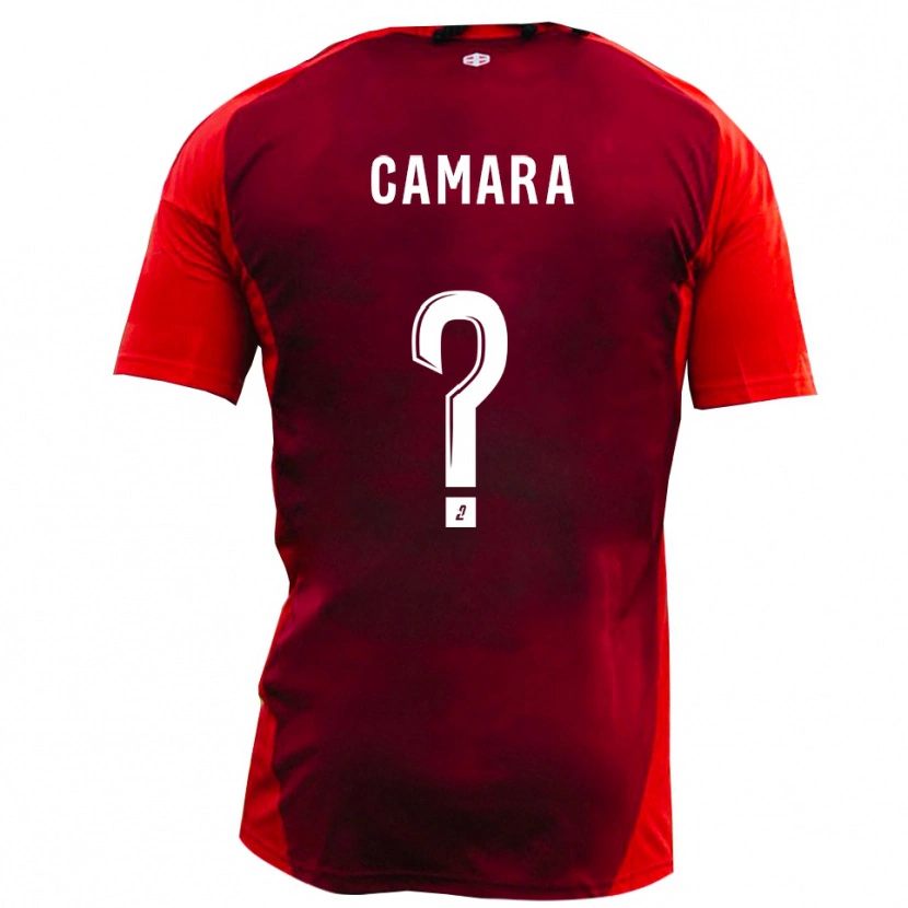 Danxen Homme Maillot Djibril Camara #0 Rouge Bourgogne Tenues Domicile 2025/26 T-Shirt