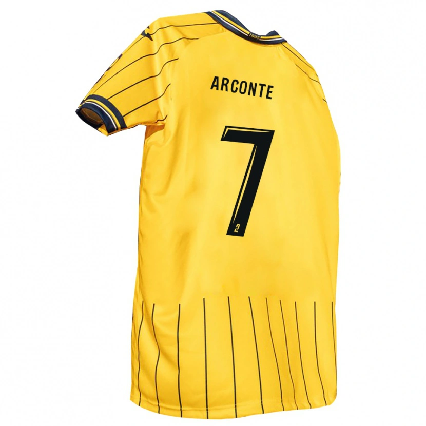 Danxen Homme Maillot Taïryk Arconte #7 Jaune Marine Tenues Domicile 2025/26 T-Shirt