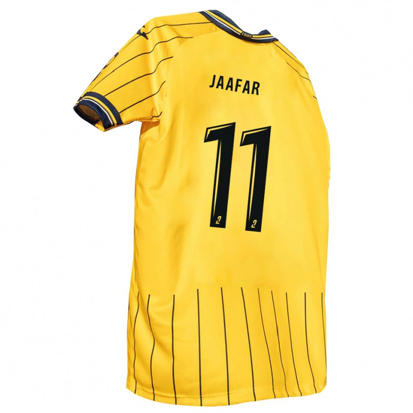 Danxen Homme Maillot Wail Jaafar #11 Jaune Marine Tenues Domicile 2025/26 T-Shirt