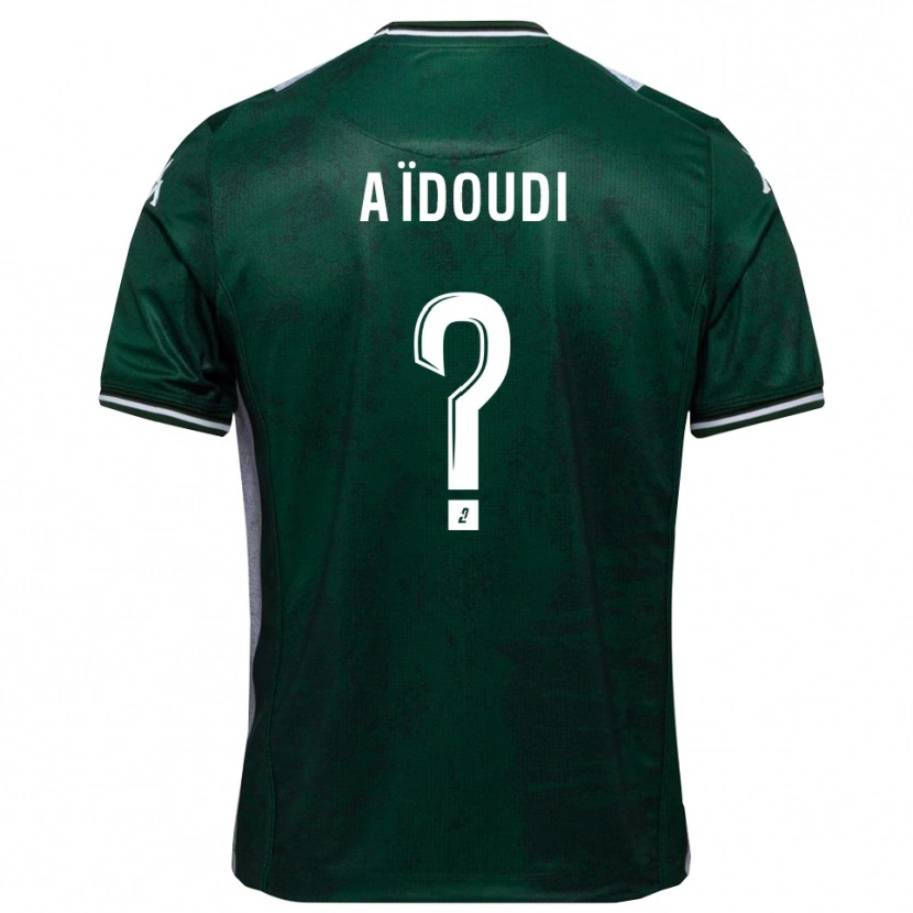 Danxen Homme Maillot Karim Aïdoudi #0 Vert Blanc Tenues Domicile 2025/26 T-Shirt
