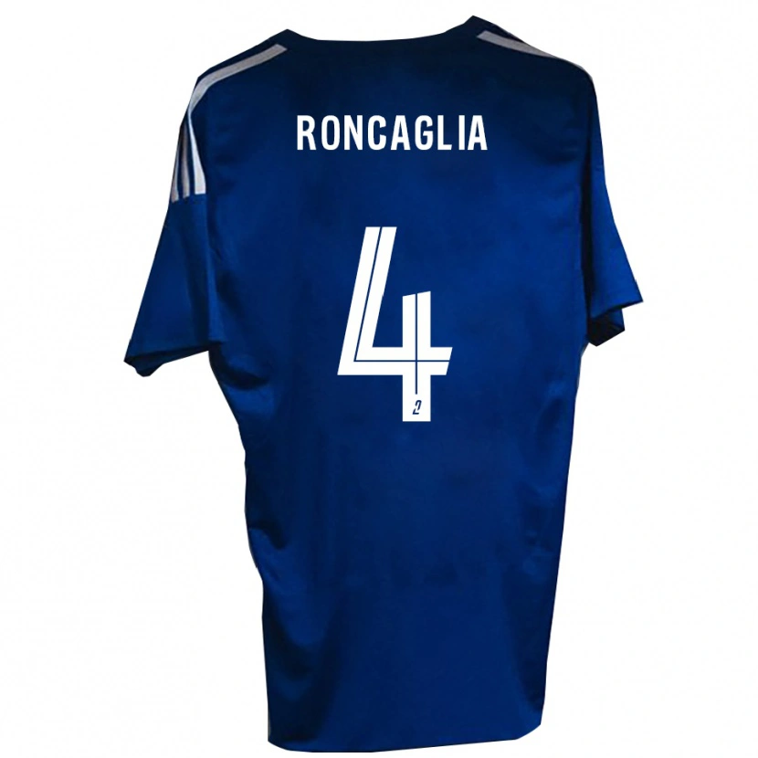 Danxen Homme Maillot Anthony Roncaglia #4 Bleu Blanc Tenues Domicile 2025/26 T-Shirt