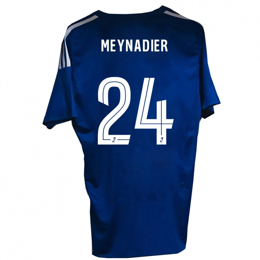 Danxen Homme Maillot Tom Meynadier #24 Bleu Blanc Tenues Domicile 2025/26 T-Shirt