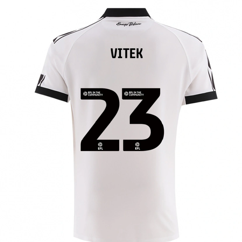 Danxen Homme Maillot Radek Vítek #23 Noir Blanc Tenues Extérieur 2025/26 T-Shirt