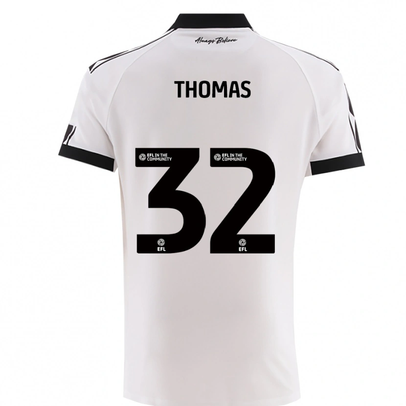 Danxen Homme Maillot Lewis Thomas #32 Noir Blanc Tenues Extérieur 2025/26 T-Shirt