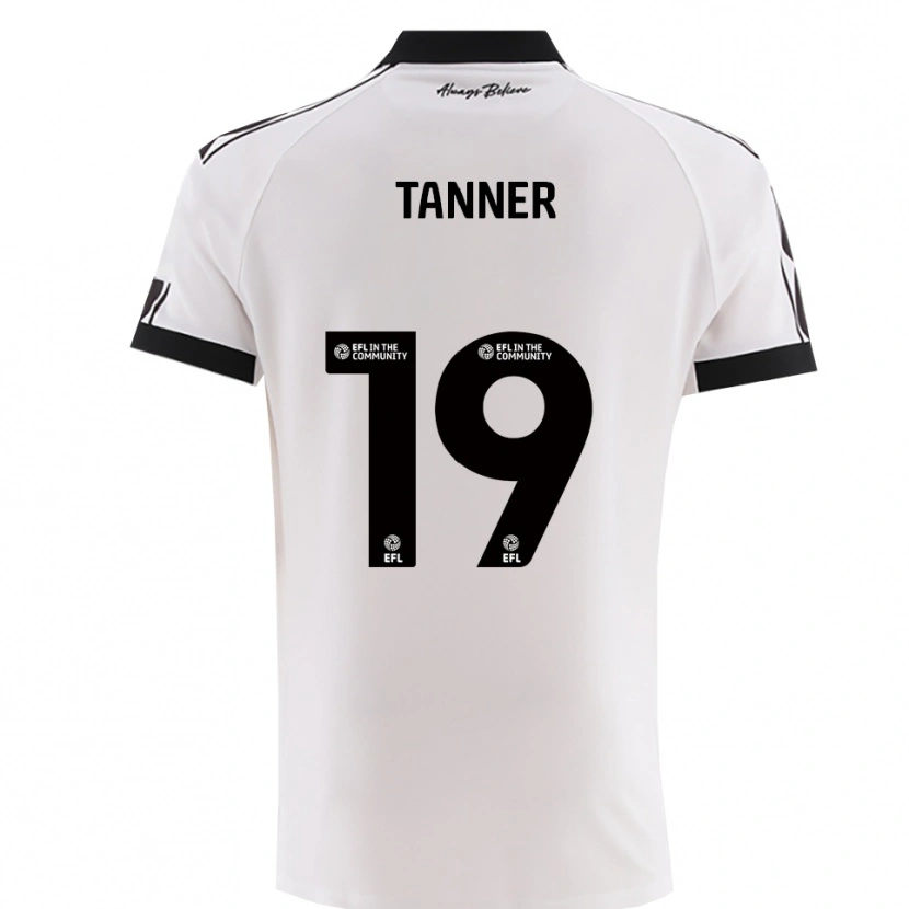 Danxen Homme Maillot George Tanner #19 Noir Blanc Tenues Extérieur 2025/26 T-Shirt