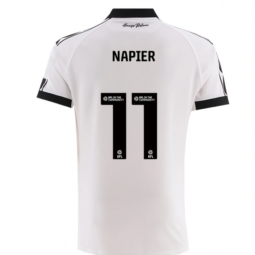 Danxen Homme Maillot Jamie-Lee Napier #11 Noir Blanc Tenues Extérieur 2025/26 T-Shirt