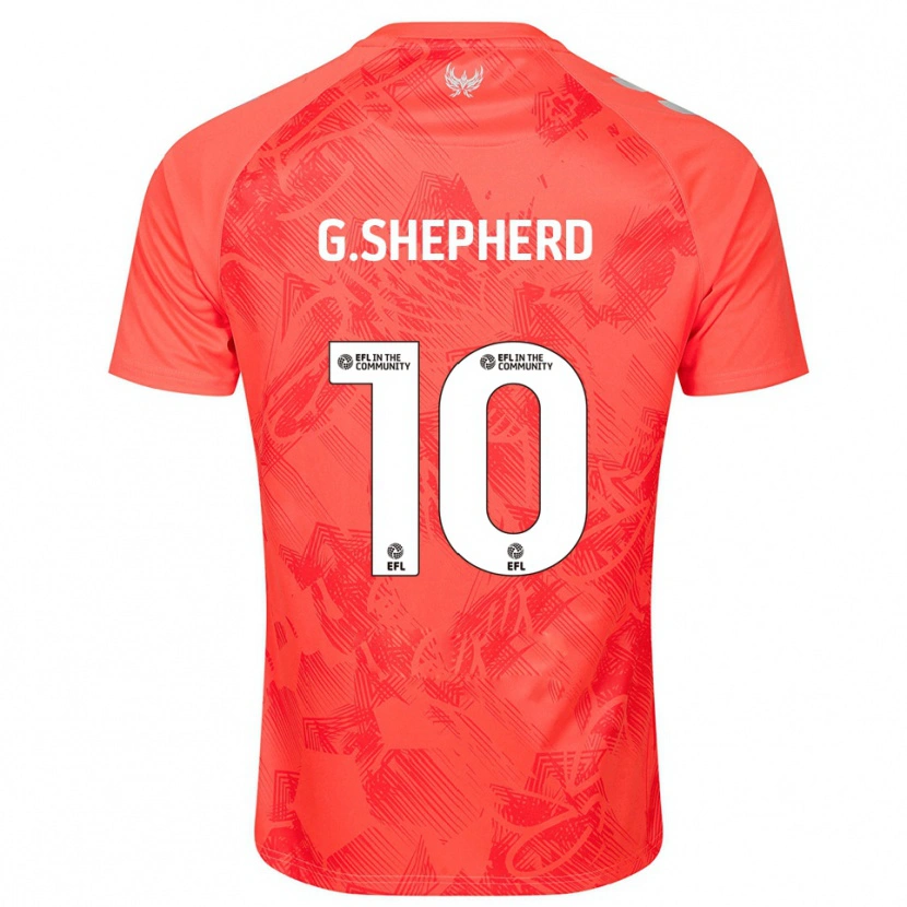 Danxen Homme Maillot George Shepherd #10 Orange Blanc Tenues Extérieur 2025/26 T-Shirt