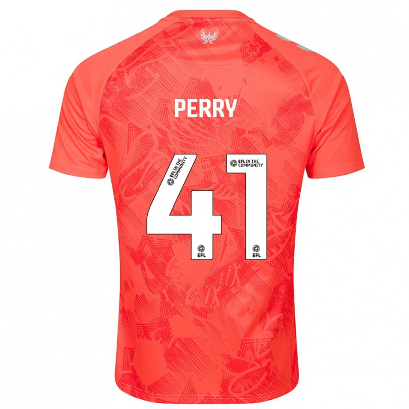 Danxen Homme Maillot Callum Perry #41 Orange Blanc Tenues Extérieur 2025/26 T-Shirt