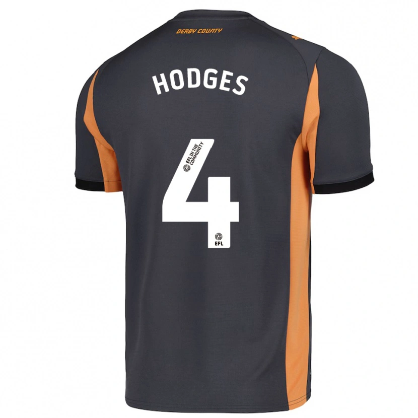 Danxen Homme Maillot Dantel Hodges #4 Gris Orange Noir Tenues Extérieur 2025/26 T-Shirt