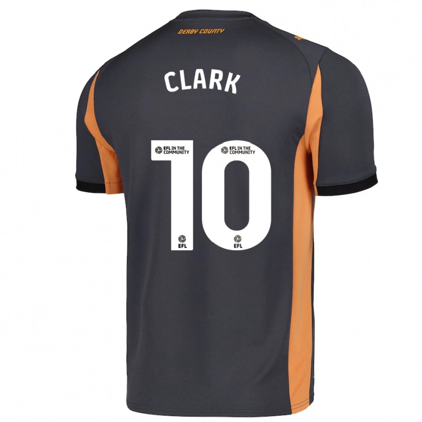 Danxen Homme Maillot Bobby Clark #10 Gris Orange Noir Tenues Extérieur 2025/26 T-Shirt