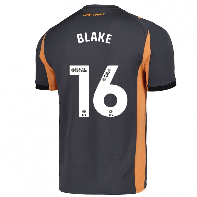 Danxen Homme Maillot Zayne Blake #16 Gris Orange Noir Tenues Extérieur 2025/26 T-Shirt