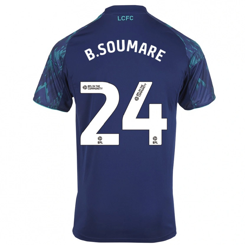 Danxen Homme Maillot Boubakary Soumaré #24 Marine Vert Blanc Tenues Extérieur 2025/26 T-Shirt