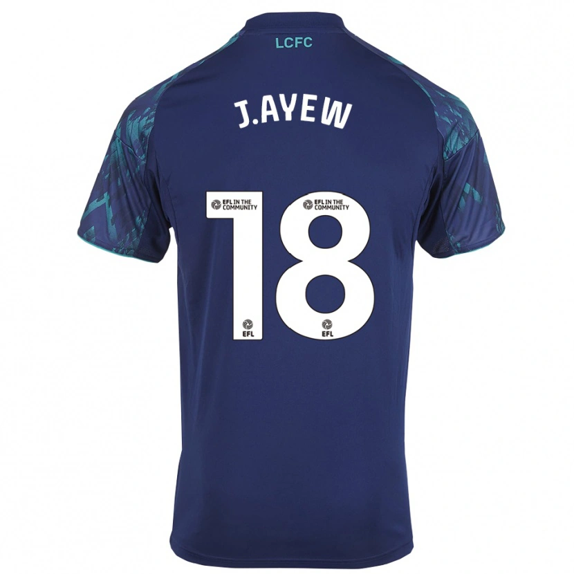 Danxen Homme Maillot Jordan Ayew #18 Marine Vert Blanc Tenues Extérieur 2025/26 T-Shirt
