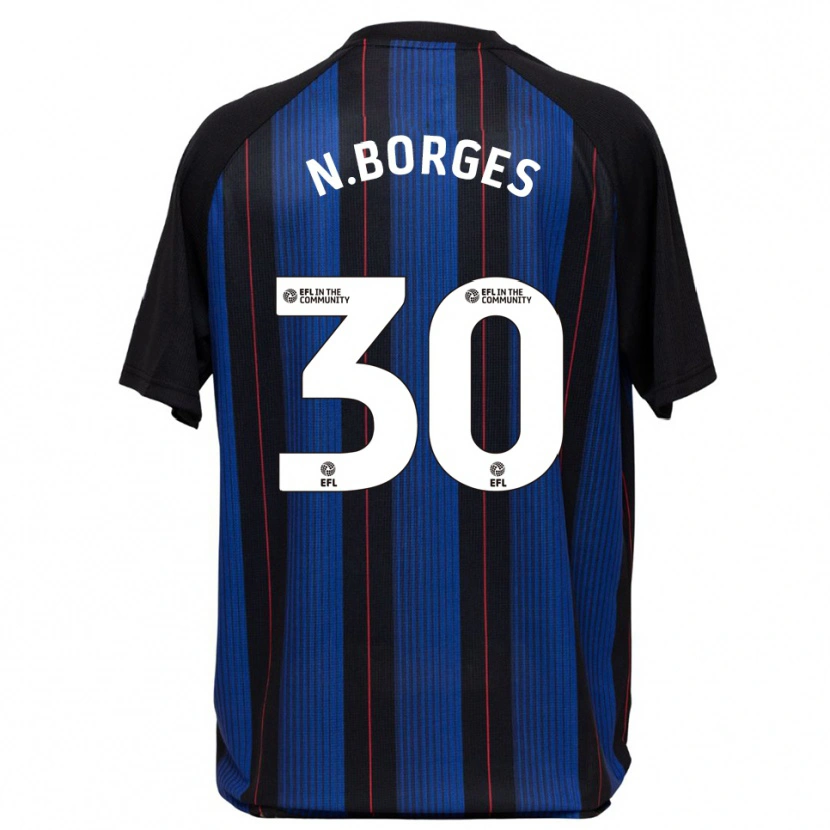 Danxen Homme Maillot Neto Borges #30 Bleu Noir Tenues Extérieur 2025/26 T-Shirt