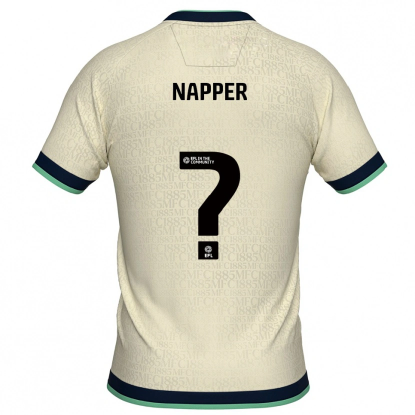 Danxen Homme Maillot Ellen Napper #0 Champagne Marine Tenues Extérieur 2025/26 T-Shirt