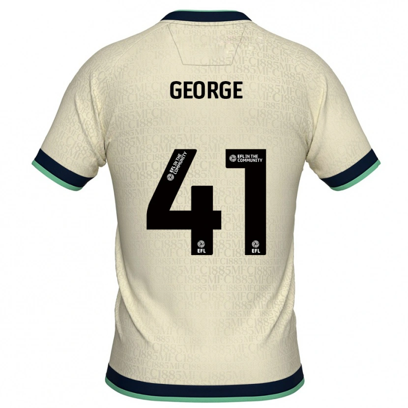 Danxen Homme Maillot George Evans #41 Champagne Marine Tenues Extérieur 2025/26 T-Shirt
