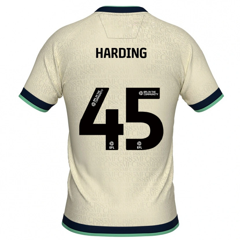 Danxen Homme Maillot Wes Harding #45 Champagne Marine Tenues Extérieur 2025/26 T-Shirt