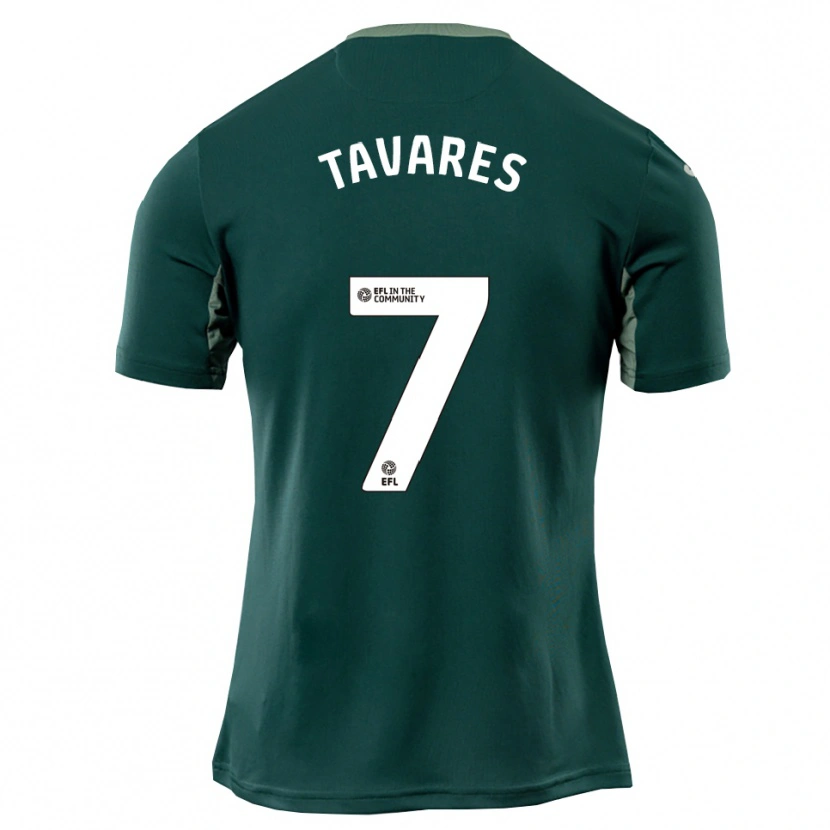 Danxen Homme Maillot Ajay Tavares #7 Vert Blanc Violet Tenues Extérieur 2025/26 T-Shirt