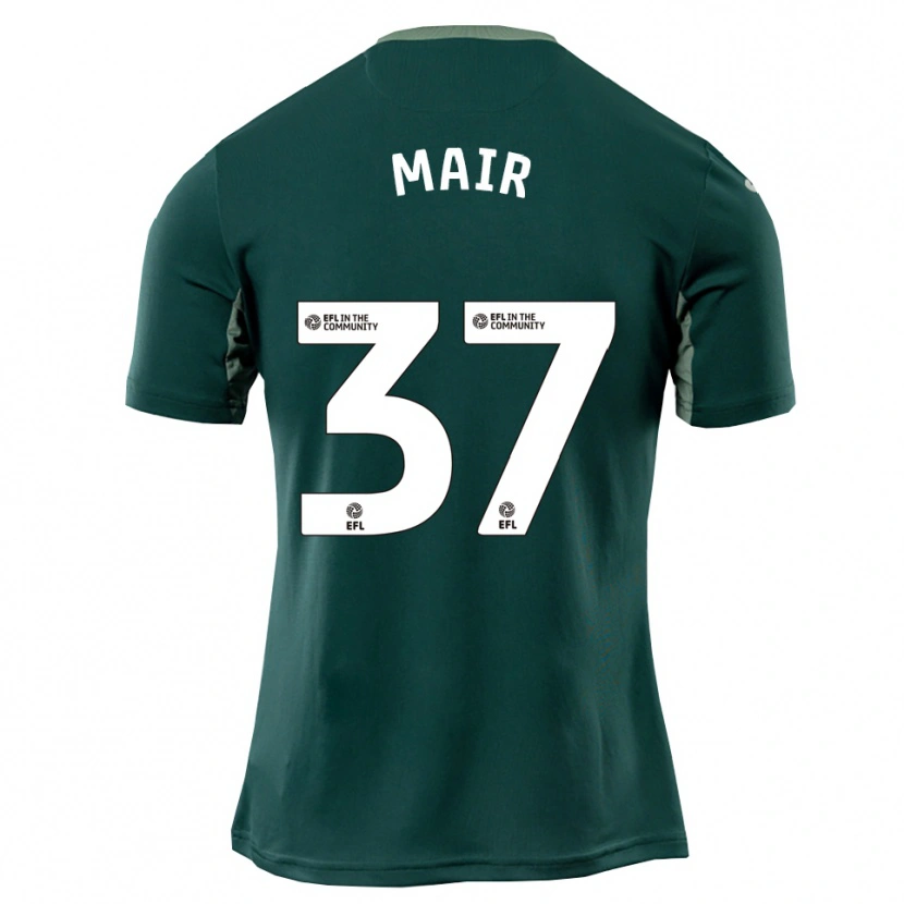 Danxen Homme Maillot Archie Mair #37 Vert Blanc Violet Tenues Extérieur 2025/26 T-Shirt