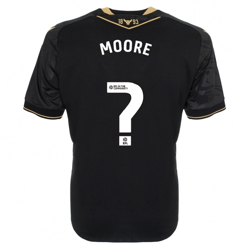 Danxen Homme Maillot Brogan Moore #0 Noir Or Tenues Extérieur 2025/26 T-Shirt