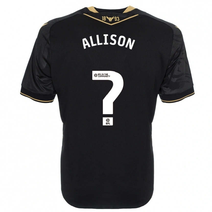 Danxen Homme Maillot Lauren Allison #0 Noir Or Tenues Extérieur 2025/26 T-Shirt