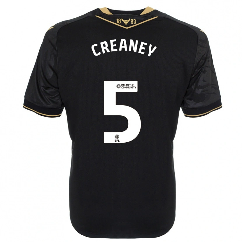 Danxen Homme Maillot Zoe Creaney #5 Noir Or Tenues Extérieur 2025/26 T-Shirt
