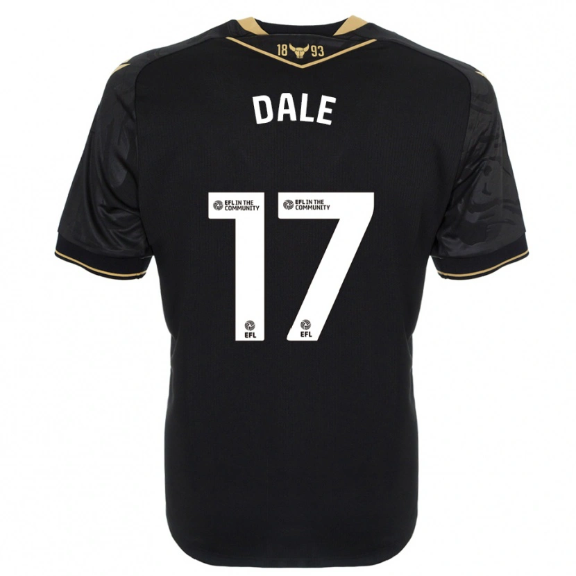Danxen Homme Maillot Owen Dale #17 Noir Or Tenues Extérieur 2025/26 T-Shirt