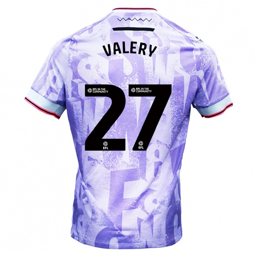 Danxen Homme Maillot Yan Valery #27 Lilas Blanc Tenues Extérieur 2025/26 T-Shirt