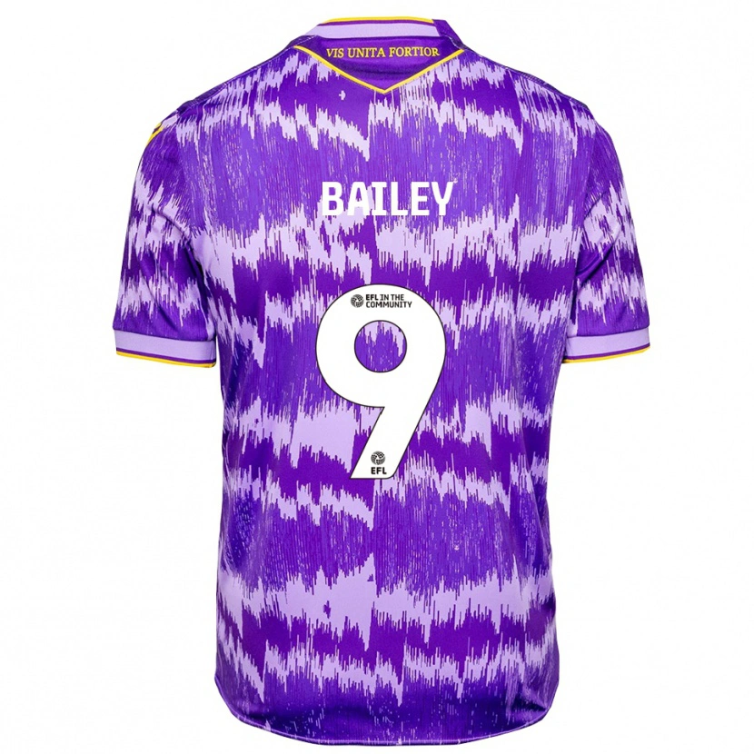 Danxen Homme Maillot Lewis Bailey #9 Violet Jaune Tenues Extérieur 2025/26 T-Shirt
