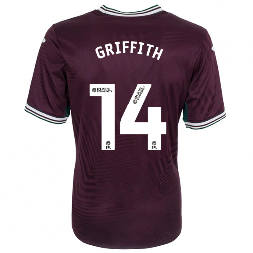 Danxen Homme Maillot Yori Griffith #14 Rouille Rouge Blanc Tenues Extérieur 2025/26 T-Shirt