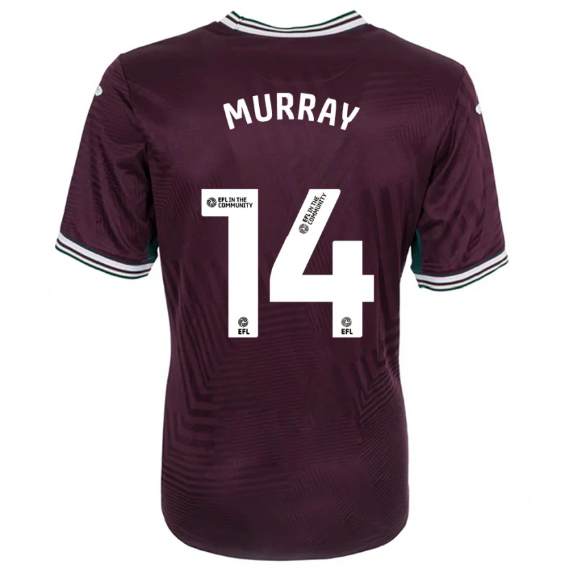 Danxen Homme Maillot Maddy Murray #14 Rouille Rouge Blanc Tenues Extérieur 2025/26 T-Shirt