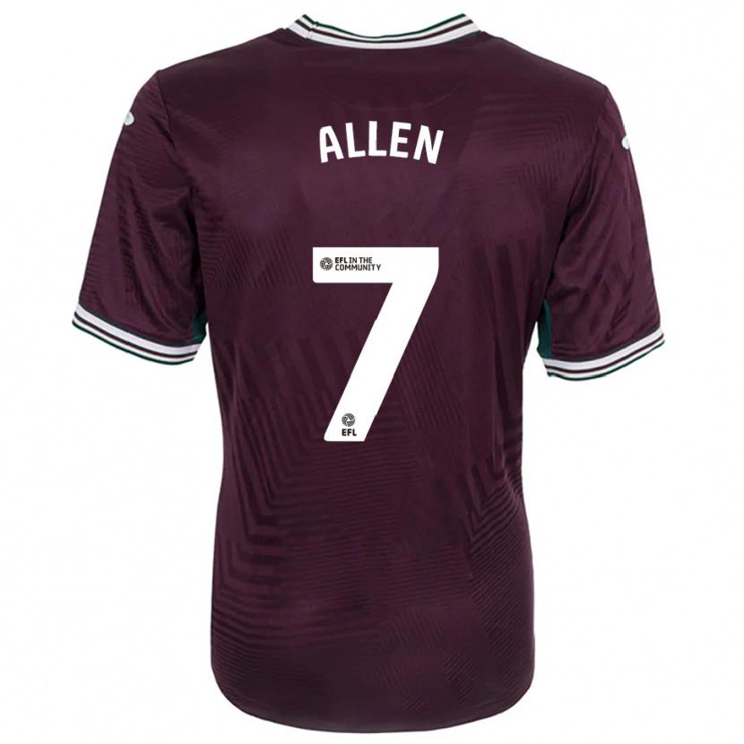 Danxen Homme Maillot Joe Allen #7 Rouille Rouge Blanc Tenues Extérieur 2025/26 T-Shirt