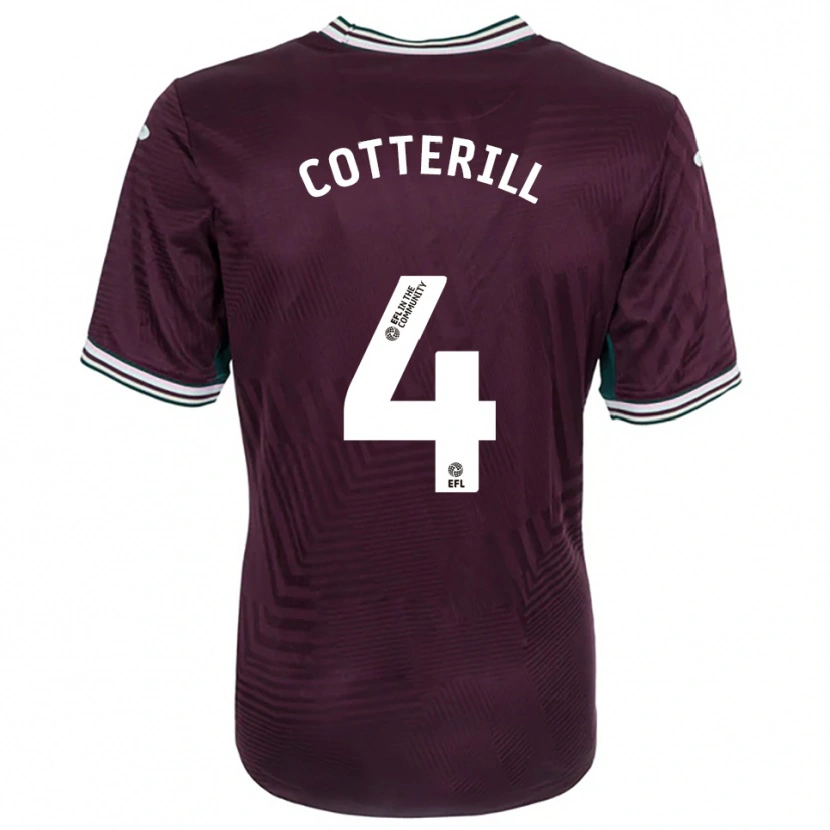 Danxen Homme Maillot Joel Cotterill #4 Rouille Rouge Blanc Tenues Extérieur 2025/26 T-Shirt