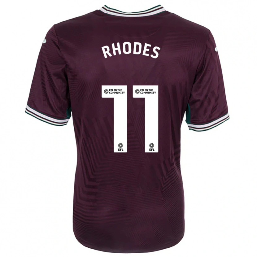 Danxen Homme Maillot Kai Rhodes #11 Rouille Rouge Blanc Tenues Extérieur 2025/26 T-Shirt