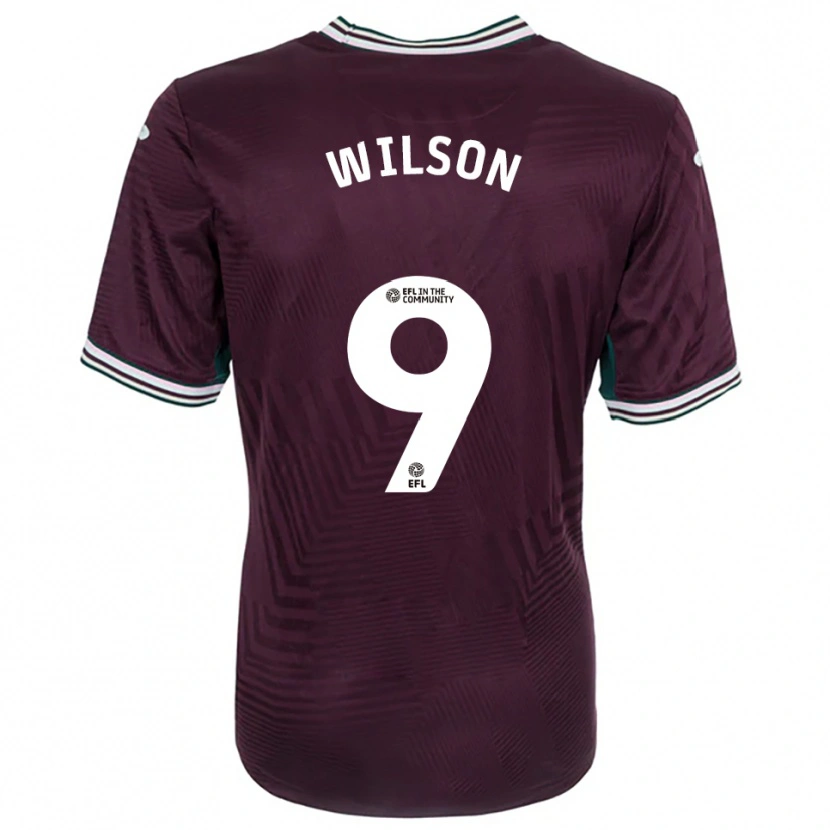 Danxen Homme Maillot Kyrell Wilson #9 Rouille Rouge Blanc Tenues Extérieur 2025/26 T-Shirt