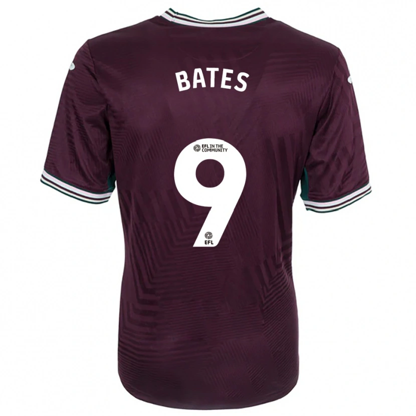 Danxen Homme Maillot Morgan Bates #9 Rouille Rouge Blanc Tenues Extérieur 2025/26 T-Shirt