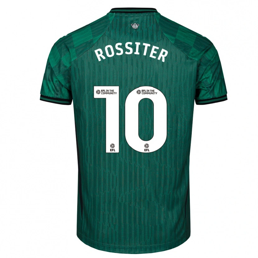 Danxen Homme Maillot Annie Rossiter #10 Vert Noir Tenues Extérieur 2025/26 T-Shirt