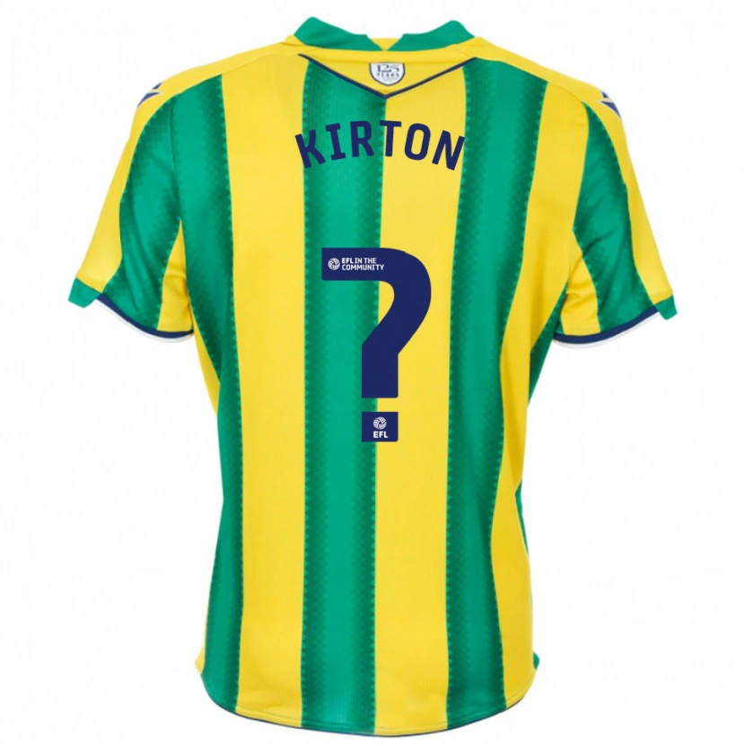 Danxen Homme Maillot Archie Kirton #0 Jaune Vert Tenues Extérieur 2025/26 T-Shirt