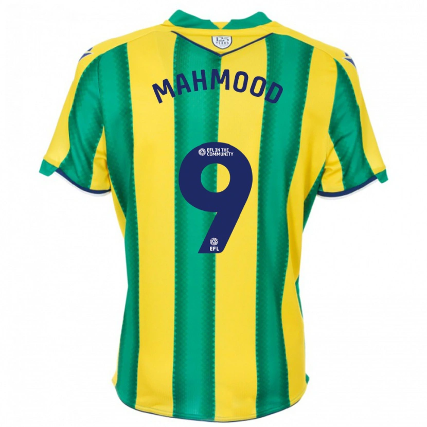 Danxen Homme Maillot Mariam Mahmood #9 Jaune Vert Tenues Extérieur 2025/26 T-Shirt