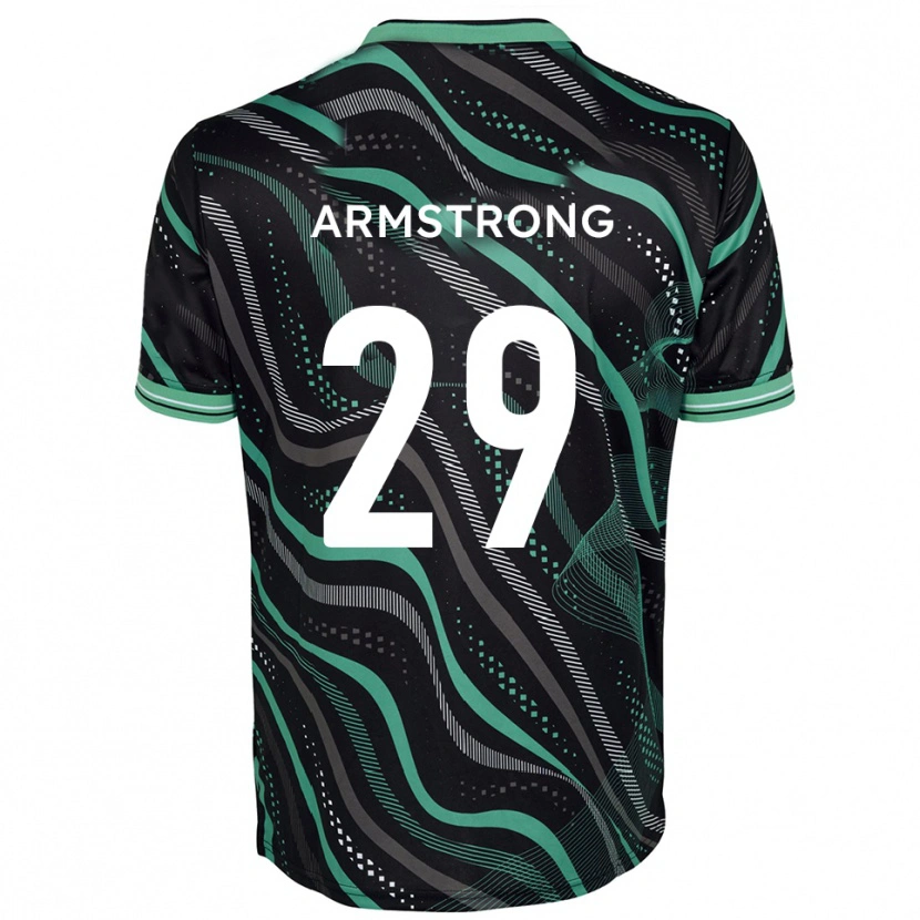 Danxen Homme Maillot Luke Armstrong #29 Noir Vert Tenues Extérieur 2025/26 T-Shirt