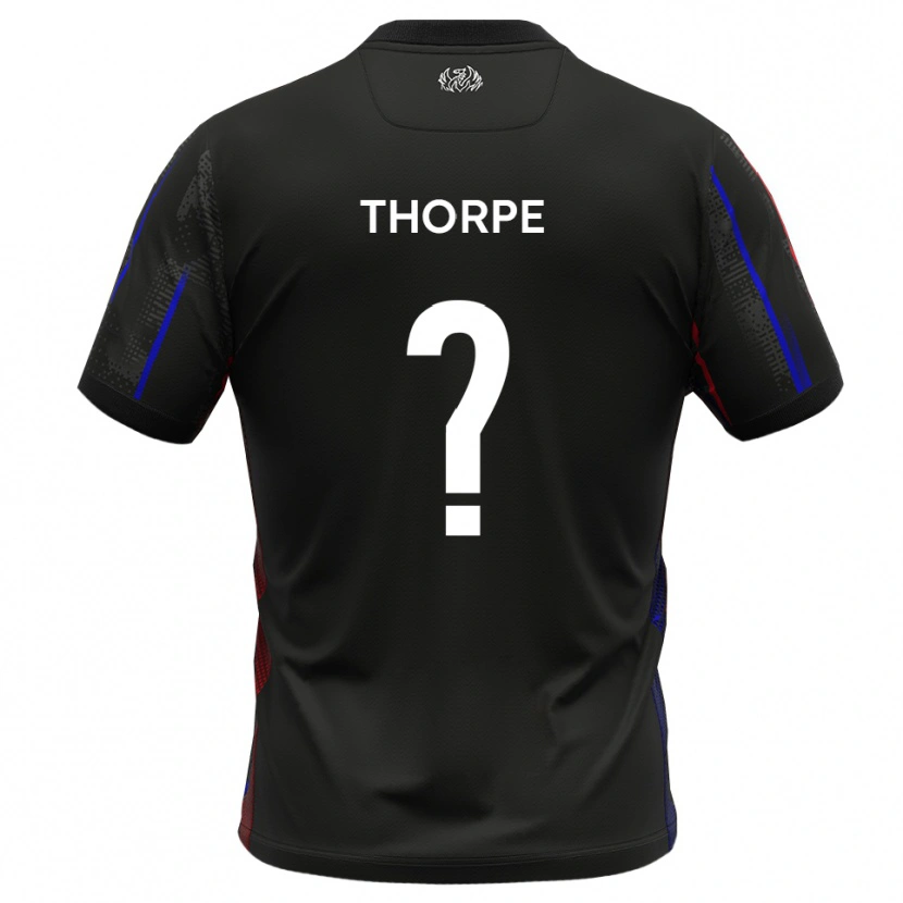 Danxen Homme Maillot Harry Thorpe #0 Noir Rouge Tenues Extérieur 2025/26 T-Shirt