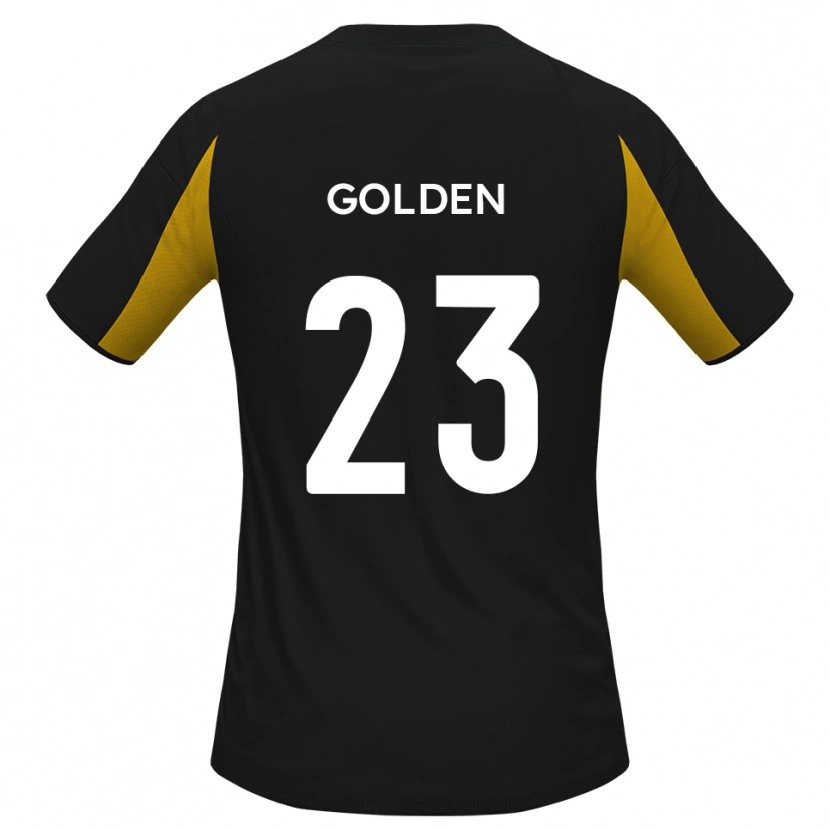 Danxen Homme Maillot Tylor Golden #23 Noir Jaune Tenues Extérieur 2025/26 T-Shirt
